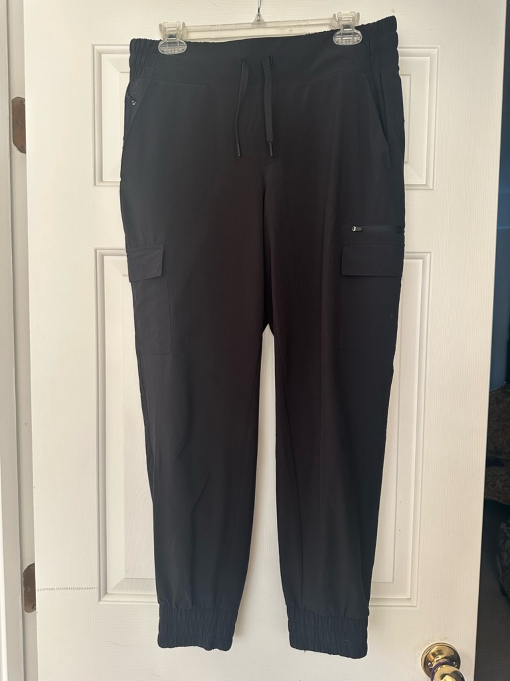 all in motion Black Cargo Jogger Pants with Elastic Waist